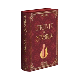 Couverture livre relié éthéré Etreintes de Cendres, Éditions Etherias