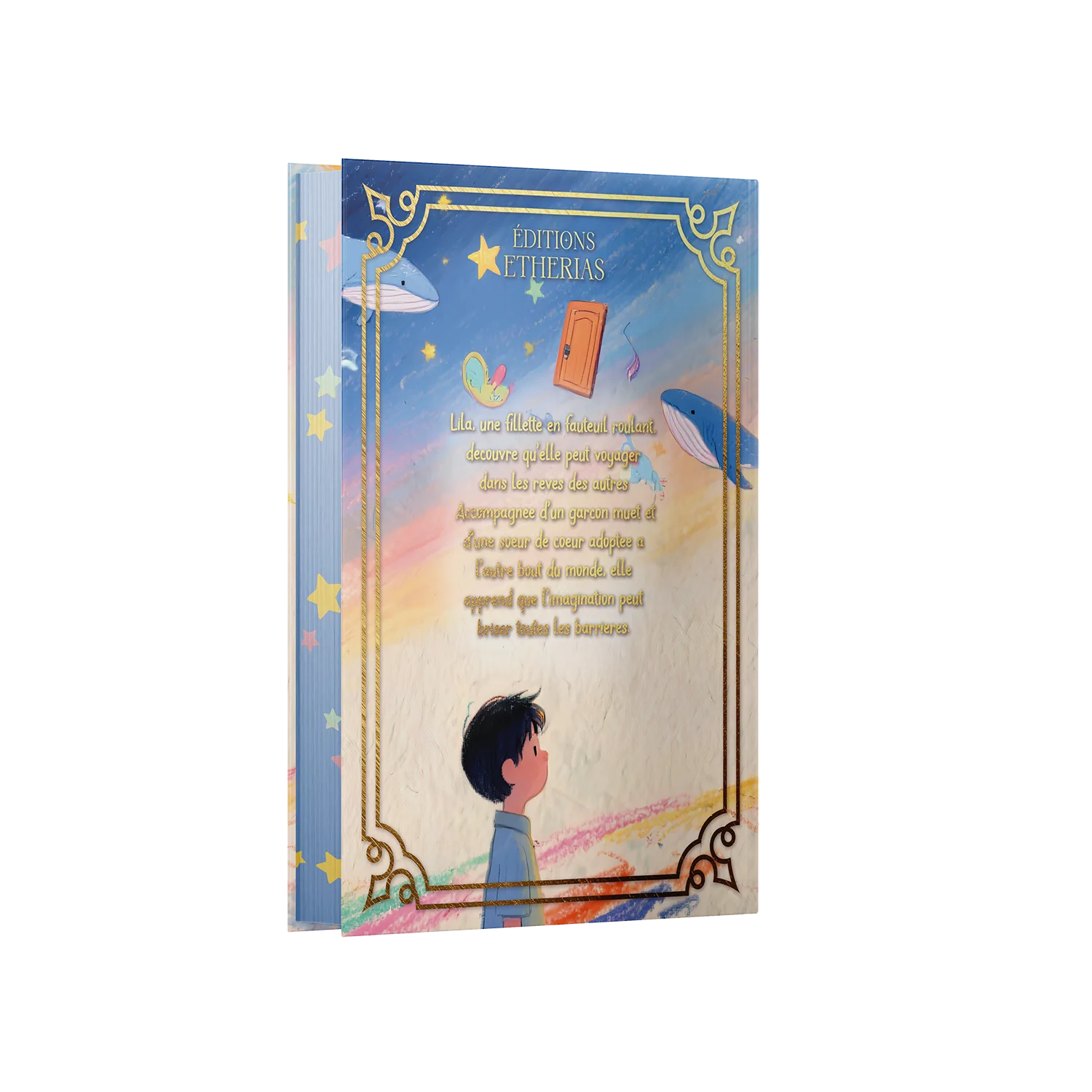 Arrière livre relié éthéré La Clé des Songes de Kara Lena, Éditions Etherias