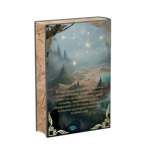 Arrière livre relié éthéré L'Atlas des Royaumes Oubliés de Harvey Bruce, Éditions Etherias