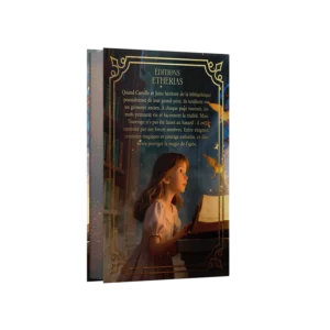 Arrière livre relié éthéré Le Grimoire de l'Aube de Ruby Weiss, Éditions Etherias