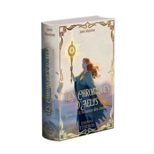 Couverture livre relié éthéré Les Chroniques d'Aelys Tome 3 de Jane Maxime, Éditions Etherias