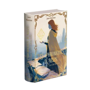 Couverture livre relié éthéré Les Chroniques d'Aelys Tome 1 de Jane Maxime, Éditions Etherias