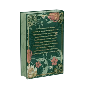 Arrière livre relié éthéré Les Jardins de Verre, Éditions Etherias