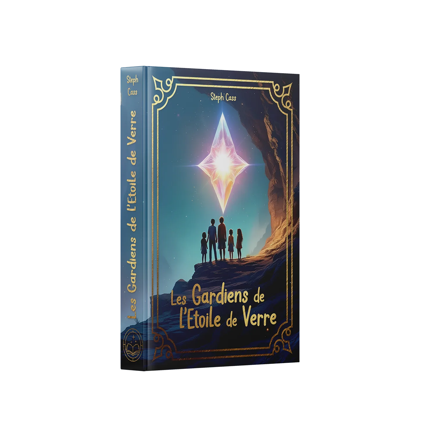 Couverture livre relié éthéré Les Gardiens de l'Étoile de Verre de Steph Cass, Éditions Etherias