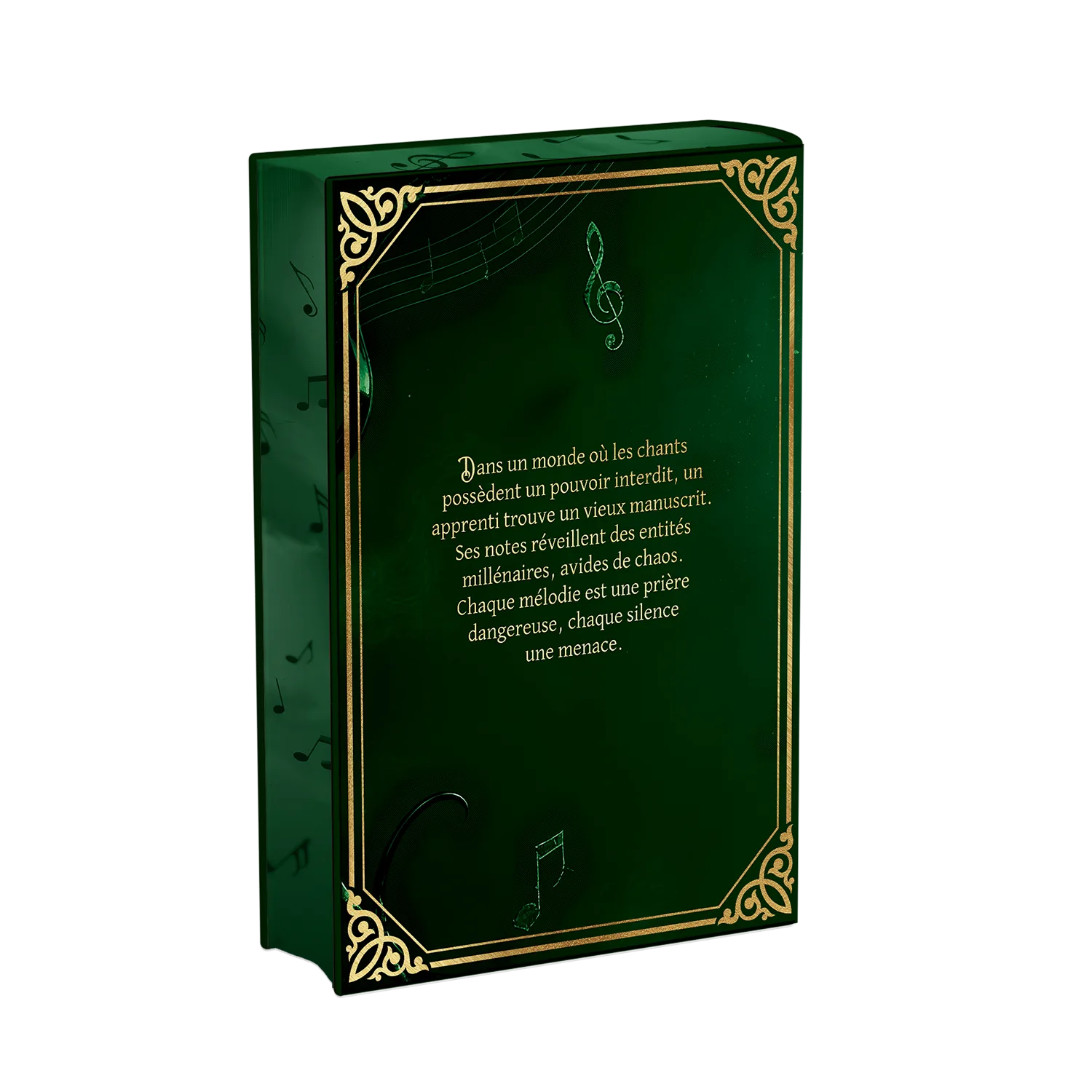 Arrière livre relié éthéré Litanies du Néant de Amber Price, Éditions Etherias