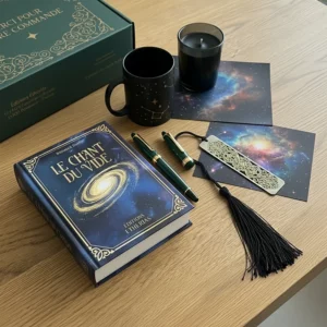 box-eclipsia_le_chant_du_vide-objets Assortiment d'objets d'Éditions Etherias Boxs littéraires fantasy, Box Eclipsia Collector