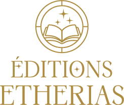 Logo Combiné Éditions Etherias doré, maison d'édition univers et fantasy